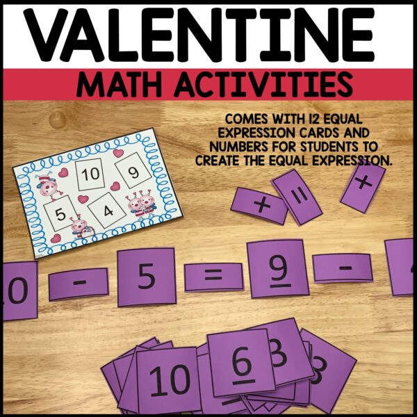 Valentine Math Task Cards - Image 2