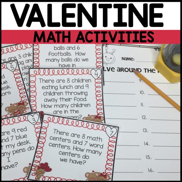 Valentine Math Task Cards - Image 3