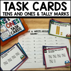 Tens and Ones Math Task Cards