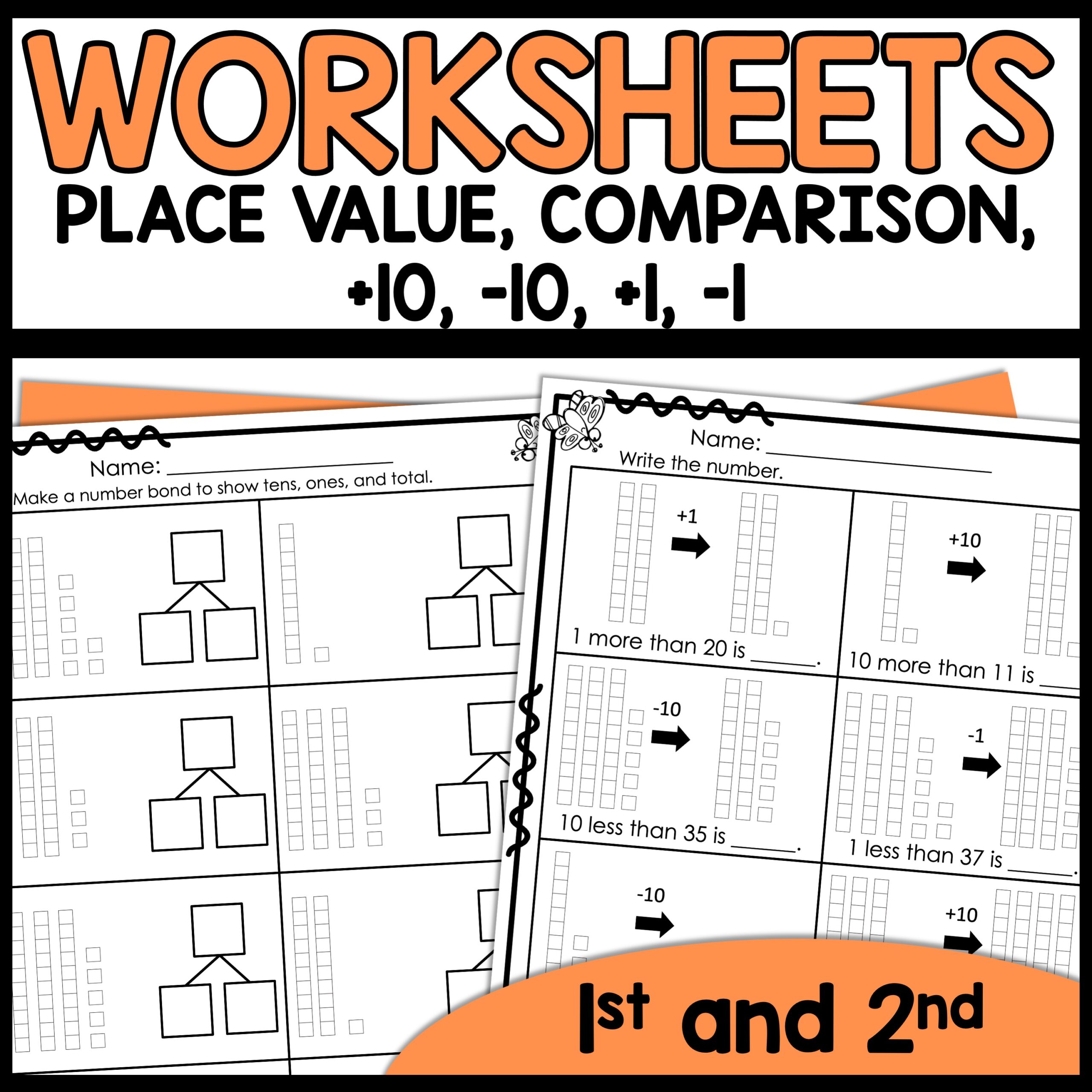 Place Value and Comparison Worksheets
