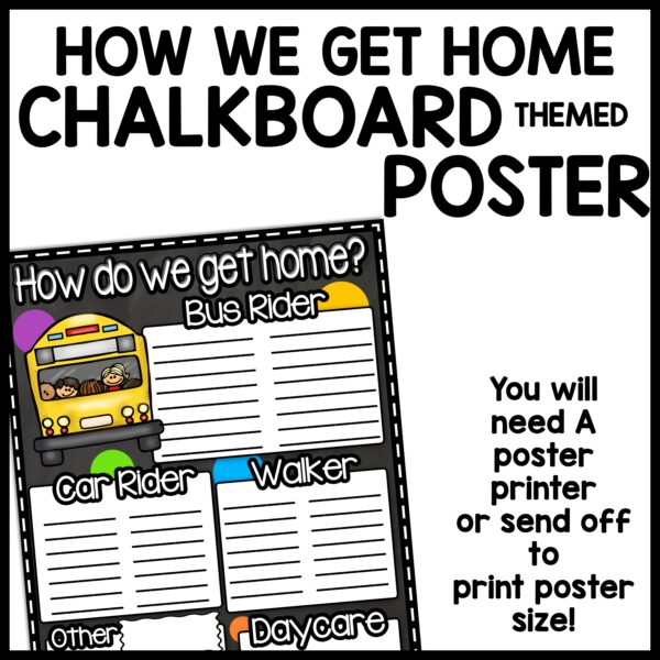 How do we get Home Chalkboard Themed Poster