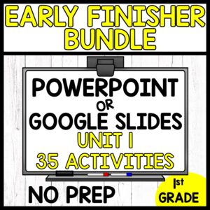 1st Grade Math Early Finisher Activities