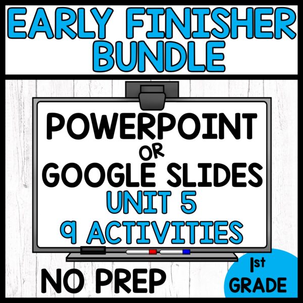1st Grade Math Early Finisher Activities