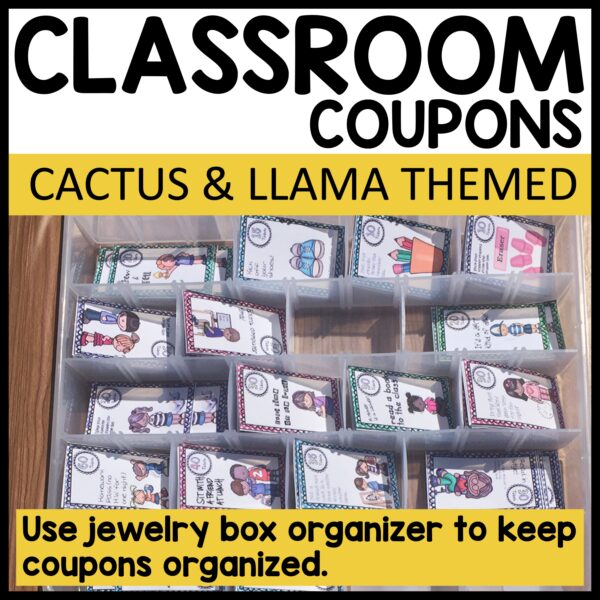 Cactus and Llama Themed Classroom Rewards Coupons - Image 4