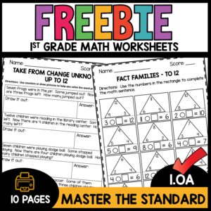 First Grade Math Review Worksheets