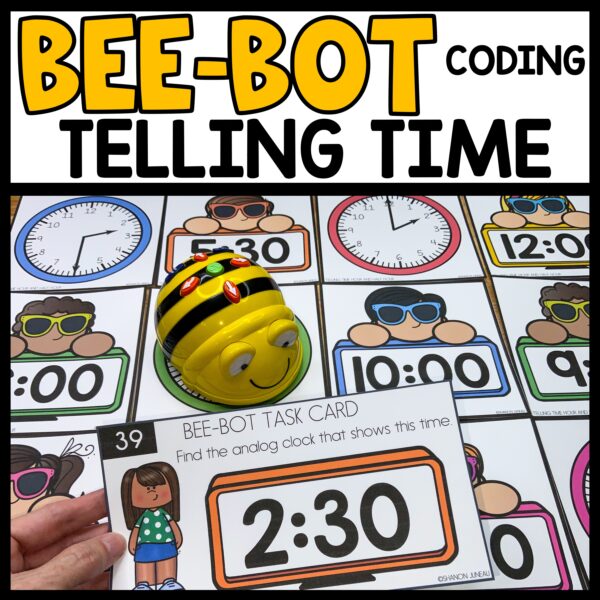 Bee Bot Telling Time Coding Mat - We Are Better Together