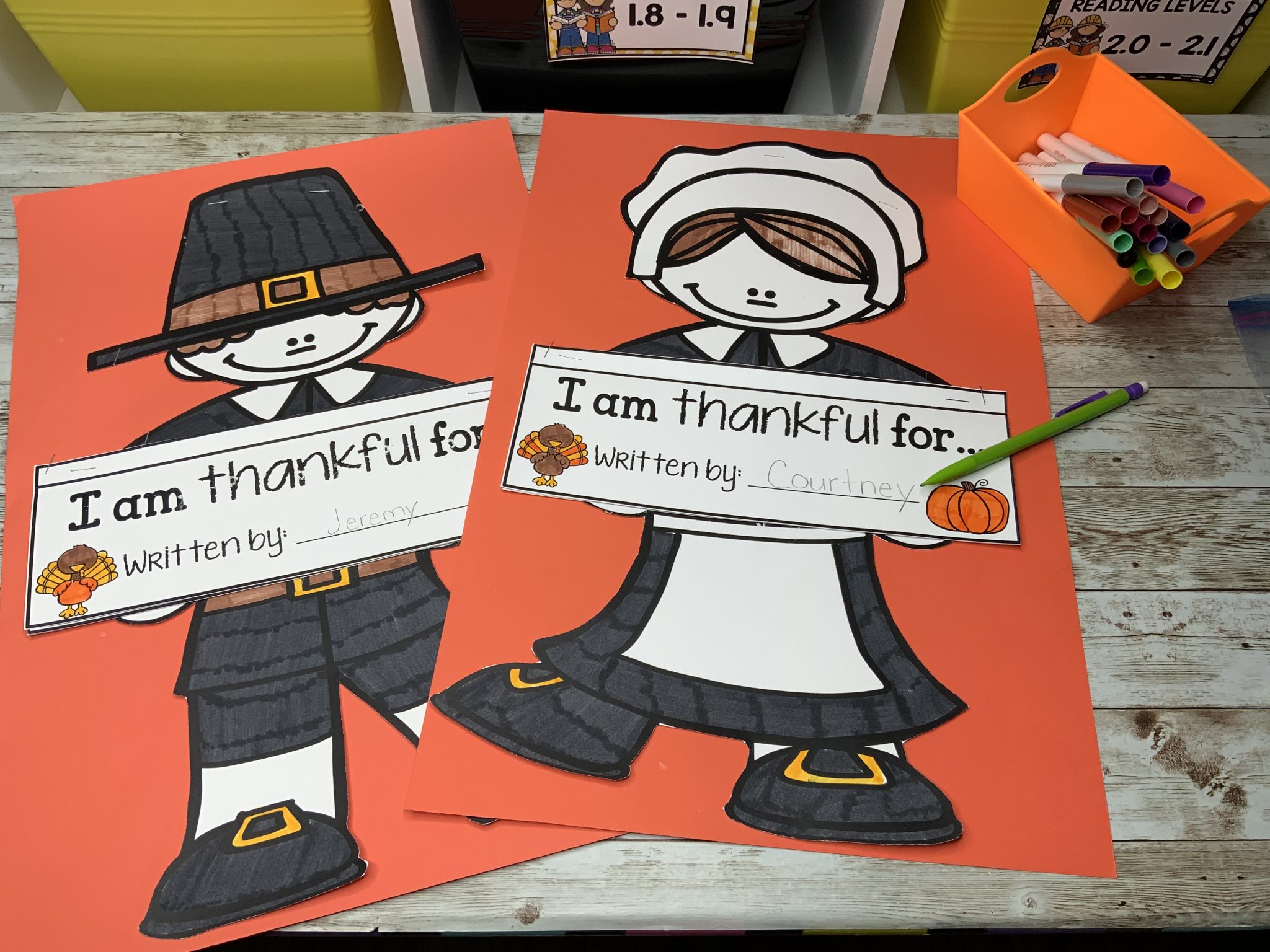 Writing Activities for Thanksgiving - what are you thankful for?