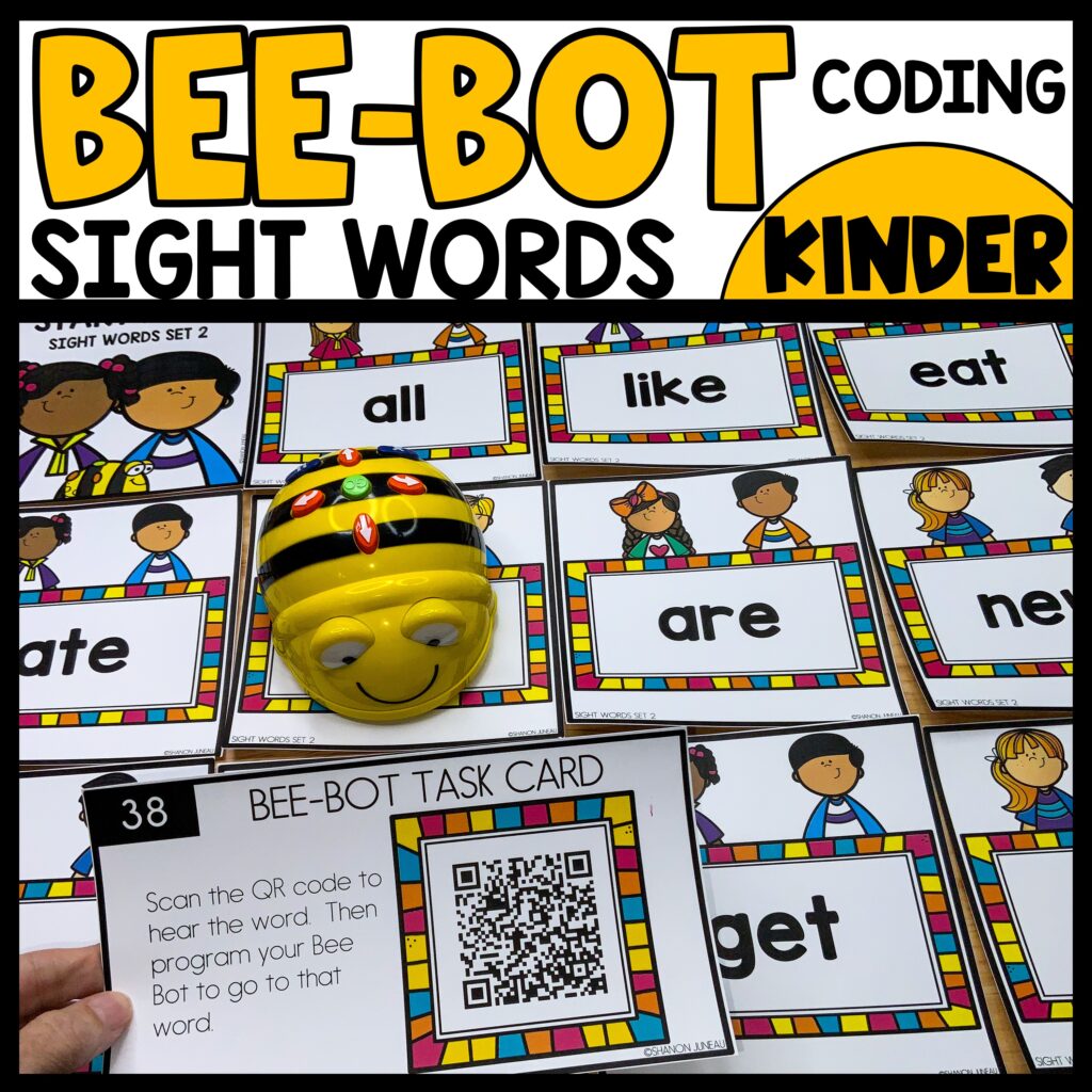 Bee Bot Coding Activity Mat Sight Words Set 2 - We Are Better Together