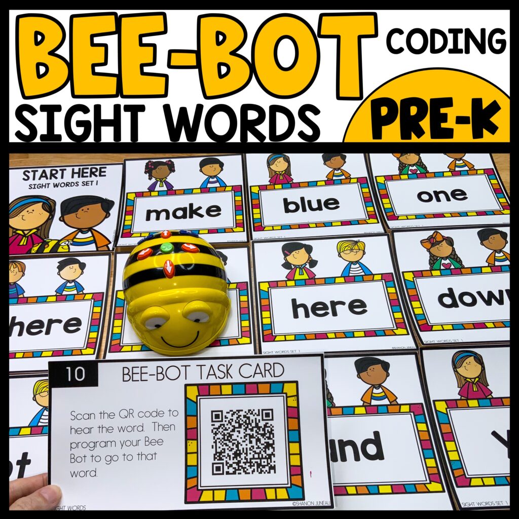 Bee Bot Coding Activity Mat Sight Words SET 1 - We Are Better Together