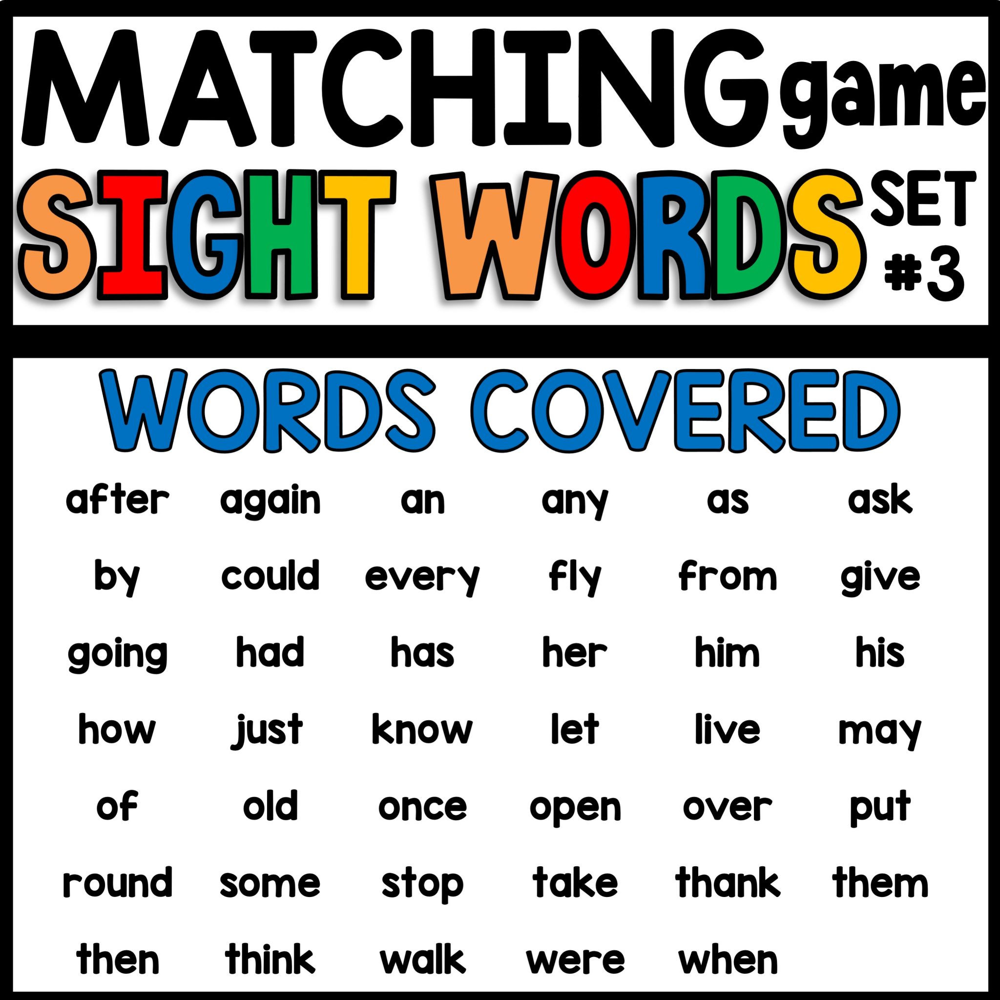 Sight word list