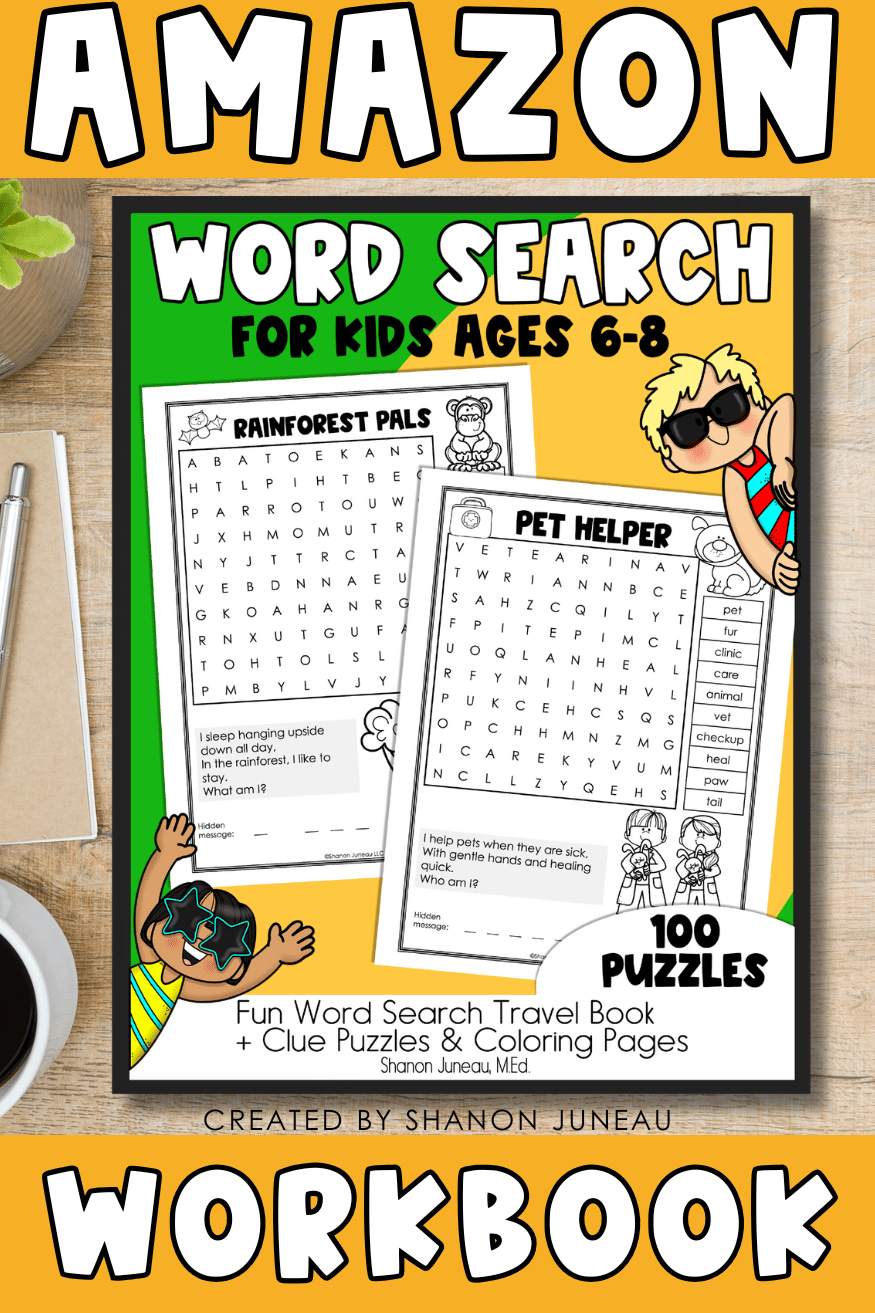 image of word search amazon workbook