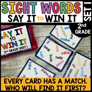 2nd Grade Sight Words High Frequency Word Game