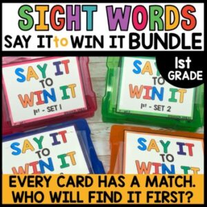 1st Grade Sight Words Game High Frequency Word Practice GAME BUNDLE