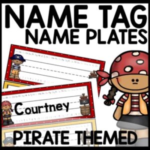 Name Tags Pirate Themed Classroom Decor