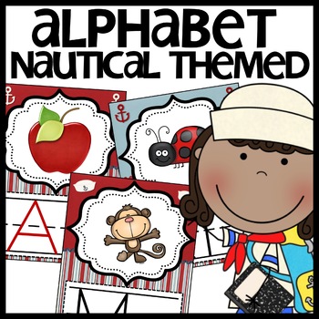 Alphabet Posters Nautical Themed Classroom Decor