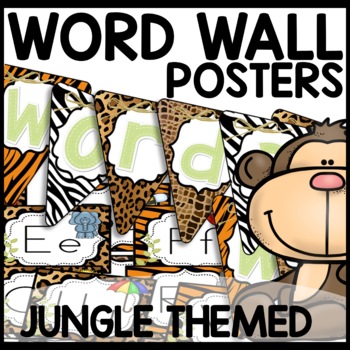 Word Wall Jungle Themed Classroom Decor