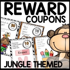 Jungle Themed Classroom Rewards Coupons