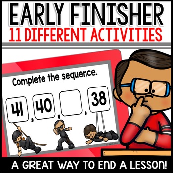 1st Grade MATH Early Finishers Activities