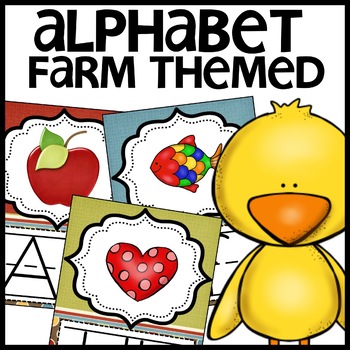Alphabet Posters Farm Themed Classroom Decor