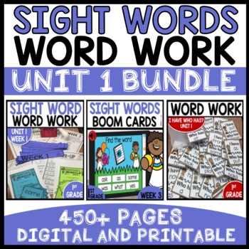 Word Work Center Activities Month 1 Bundle