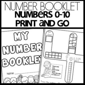 Number Booklet 0-10 Review Printable Packet