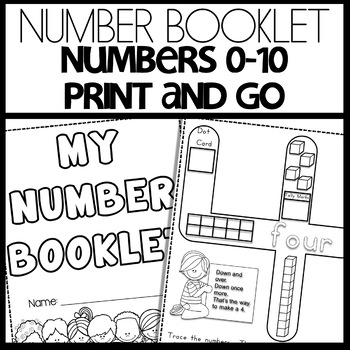 Number Booklet 0-10 Review Printable Packet