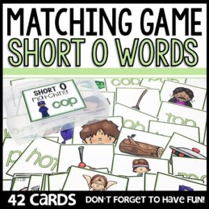 Short O Matching Cards Game