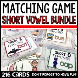 CVC Matching Cards Game BUNDLE