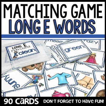 Long E Matching Cards Game