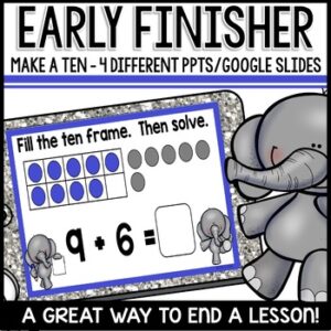 Make A Ten Early Finishers Activities
