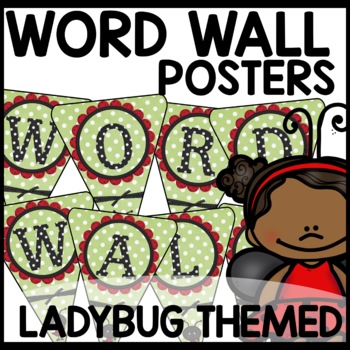Word Wall Ladybug Themed Classroom Decor