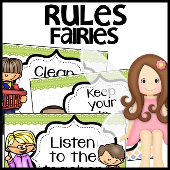 Classroom Rules Fairies Themed Decor