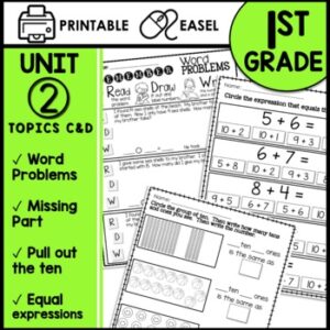 Equal Expressions and Word Problems Worksheets