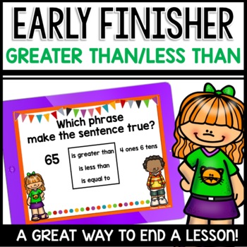 Greater Than Less Than Early Finishers Activities
