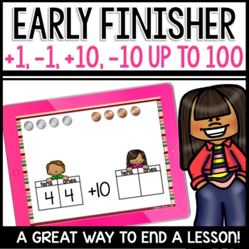 Ten More Ten Less Early Finishers Activities