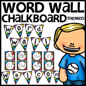 Word Wall Chalkboard Themed Classroom Decor