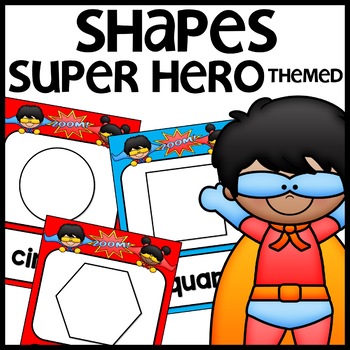 2D Shape Posters Super Kid Themed Classroom Decor