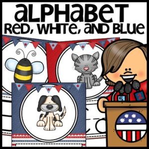 Alphabet Posters Patriotic Themed Classroom Decor