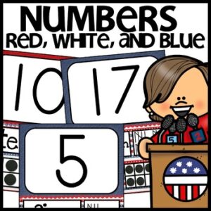 Number Posters Patriotic Themed Classroom Decor