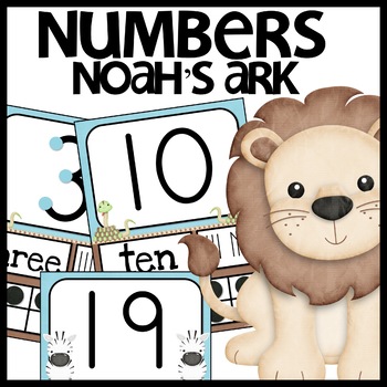 Number Posters Noahs Ark Themed Classroom Decor