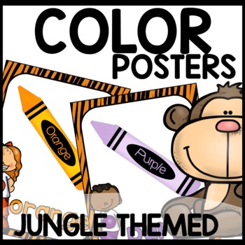 Jungle Themed Classroom Decor Color Posters