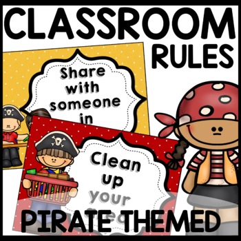 Classroom Rules Pirate Themed Decor