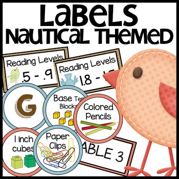 Classroom Labels Burlap Themed