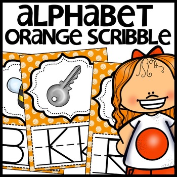 Alphabet Posters Orange Themed Classroom Decor