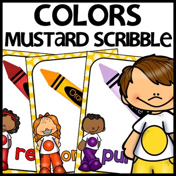 Mustard Themed Classroom Decor Color Posters
