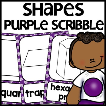 Shape Posters Purple Themed Classroom Decor