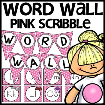Word Wall Pink Themed Classroom Decor