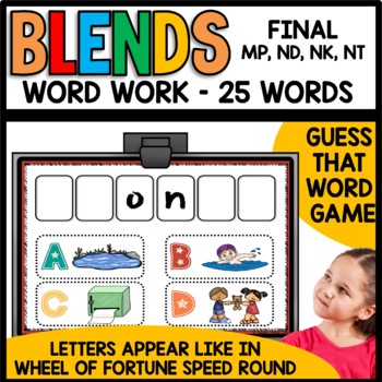 Final Consonant Blends Early Finishers Activities