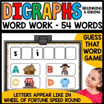Digraphs Early Finishers Activities