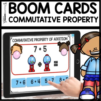 Commutative Property of Addition Boom Cards